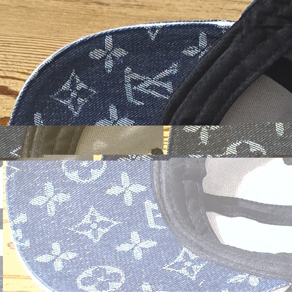 Louis Vuitton Monogram Baseball Cap Adjustable Blue Men One Size - Picture 7 of 12